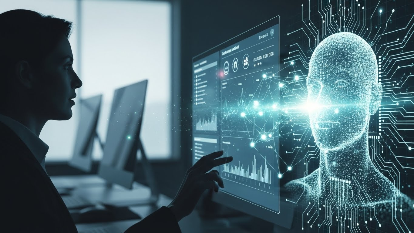 Illustration of AI analyzing personal injury claims on a digital dashboard